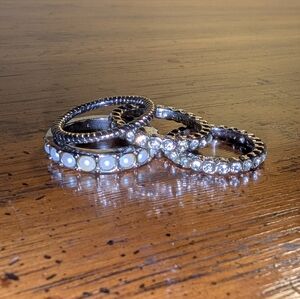 Silver Ring Set of 4